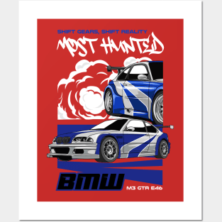 BMW M3 GTR E46 Posters and Art